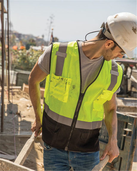 Kishigo Black Bottom Mesh Class 2 Vest Kishigo