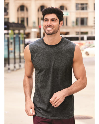 JERZEES Men's Dri-Power® Active Sleeveless 50/50 T-Shirt