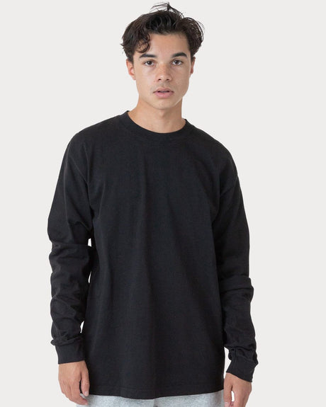 Los Angeles Apparel Men's USA-Made Garment Dyed Long Sleeve T-Shirt Los Angeles Apparel