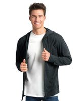 Next Level Men's Sueded Long Sleeve Hooded Full Zip Next Level Apparel