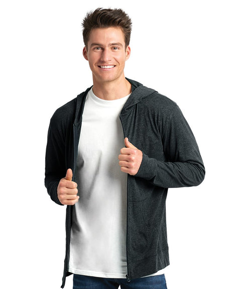 Next Level Men's Sueded Long Sleeve Hooded Full Zip Next Level Apparel