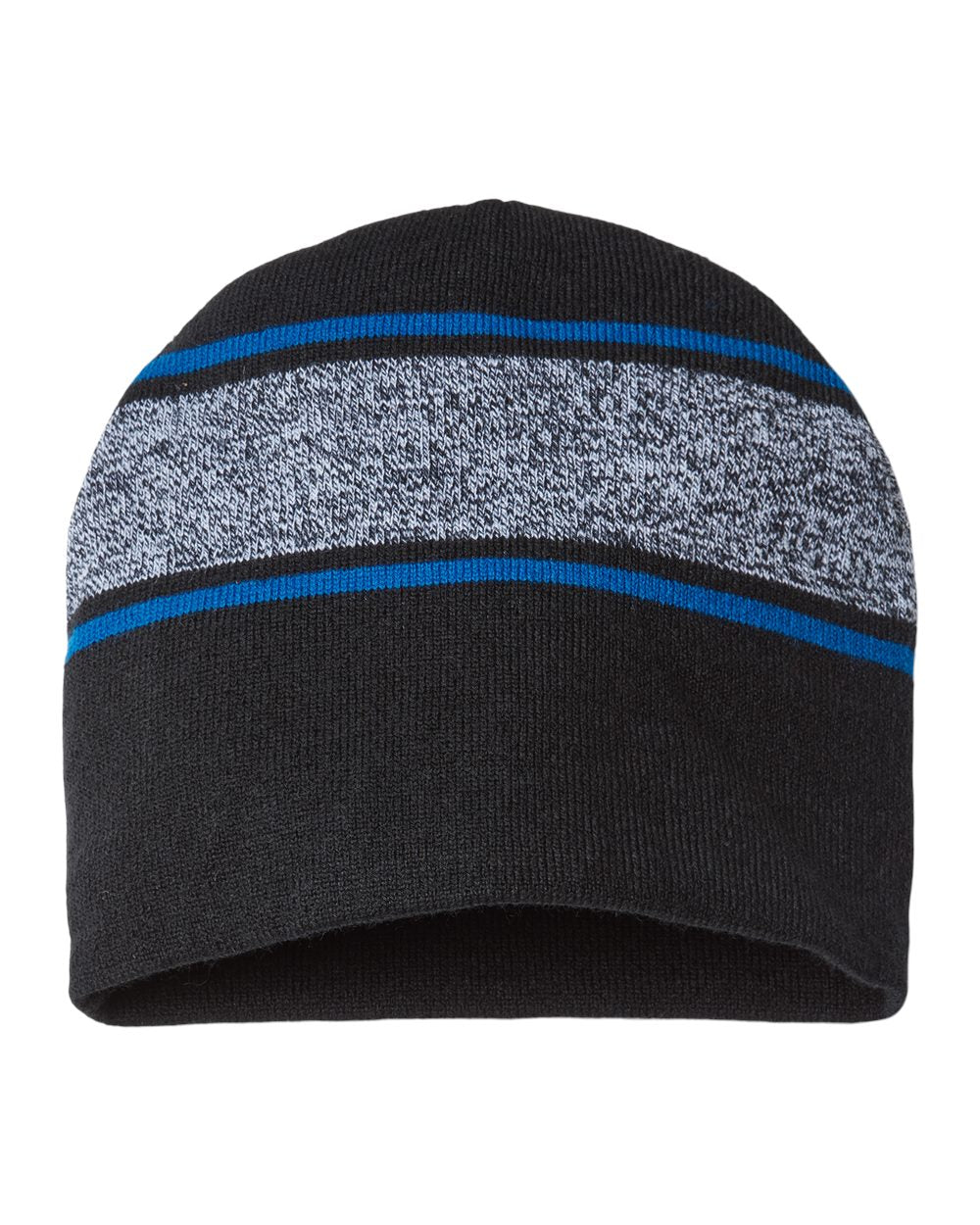 CAP AMERICA USA-Made Variegated Striped Beanie CAP AMERICA