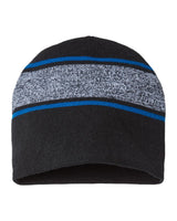 CAP AMERICA USA-Made Variegated Striped Beanie CAP AMERICA