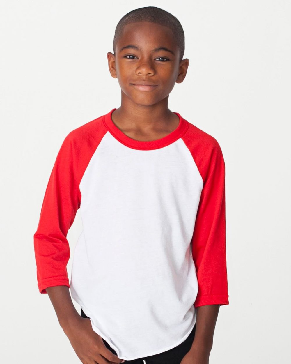 American Apparel Youth 50/50 Poly/Cotton Three-Quarter Sleeve Tee Youth Apparel Shirts & Tops