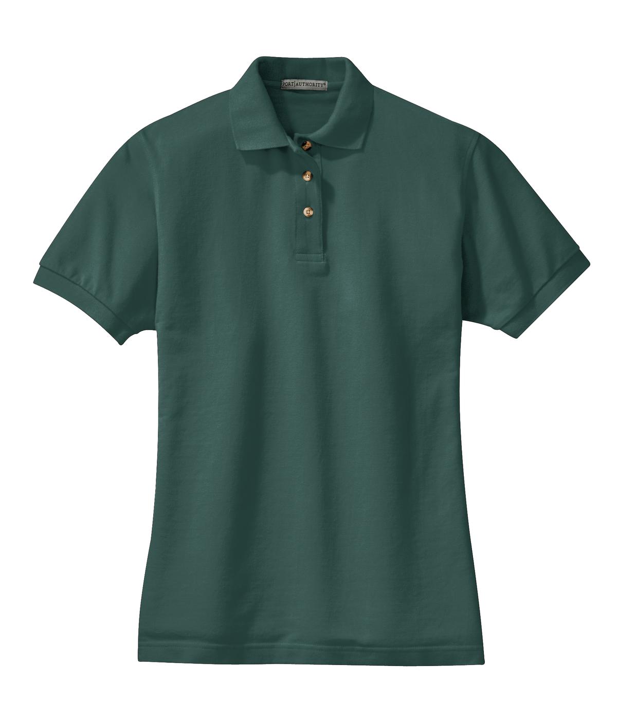 Port Authority Ladies Heavyweight Cotton Pique Polo.  L420