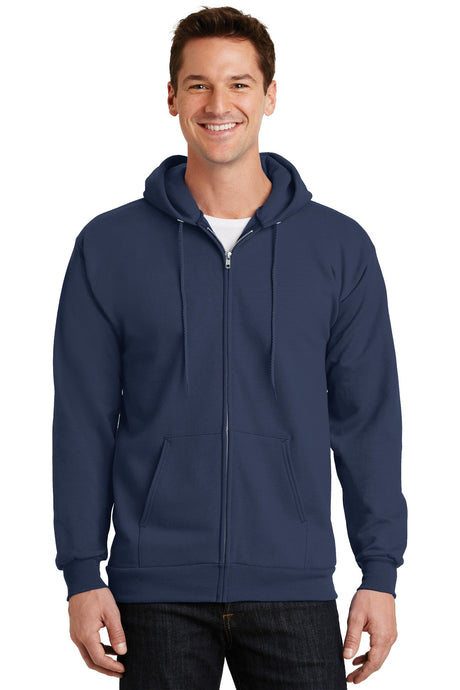 Port & Company - Men's Essential Fleece Full-Zip Hooded Sweatshirt Port & Company
