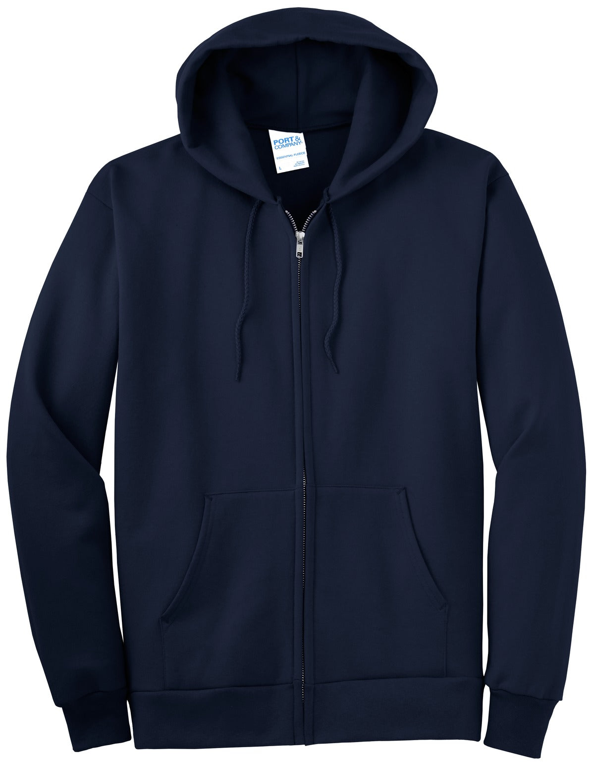 Port & Company - Men's Essential Fleece Full-Zip Hooded Sweatshirt Port & Company