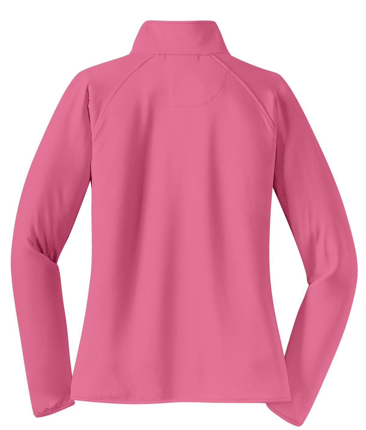 Sport-Tek Ladies Sport-Wick Stretch 1/2-Zip Pullover. LST850 1 of 2