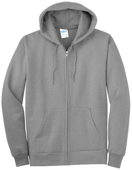 Port & Company - Men's Essential Fleece Full-Zip Hooded Sweatshirt Port & Company