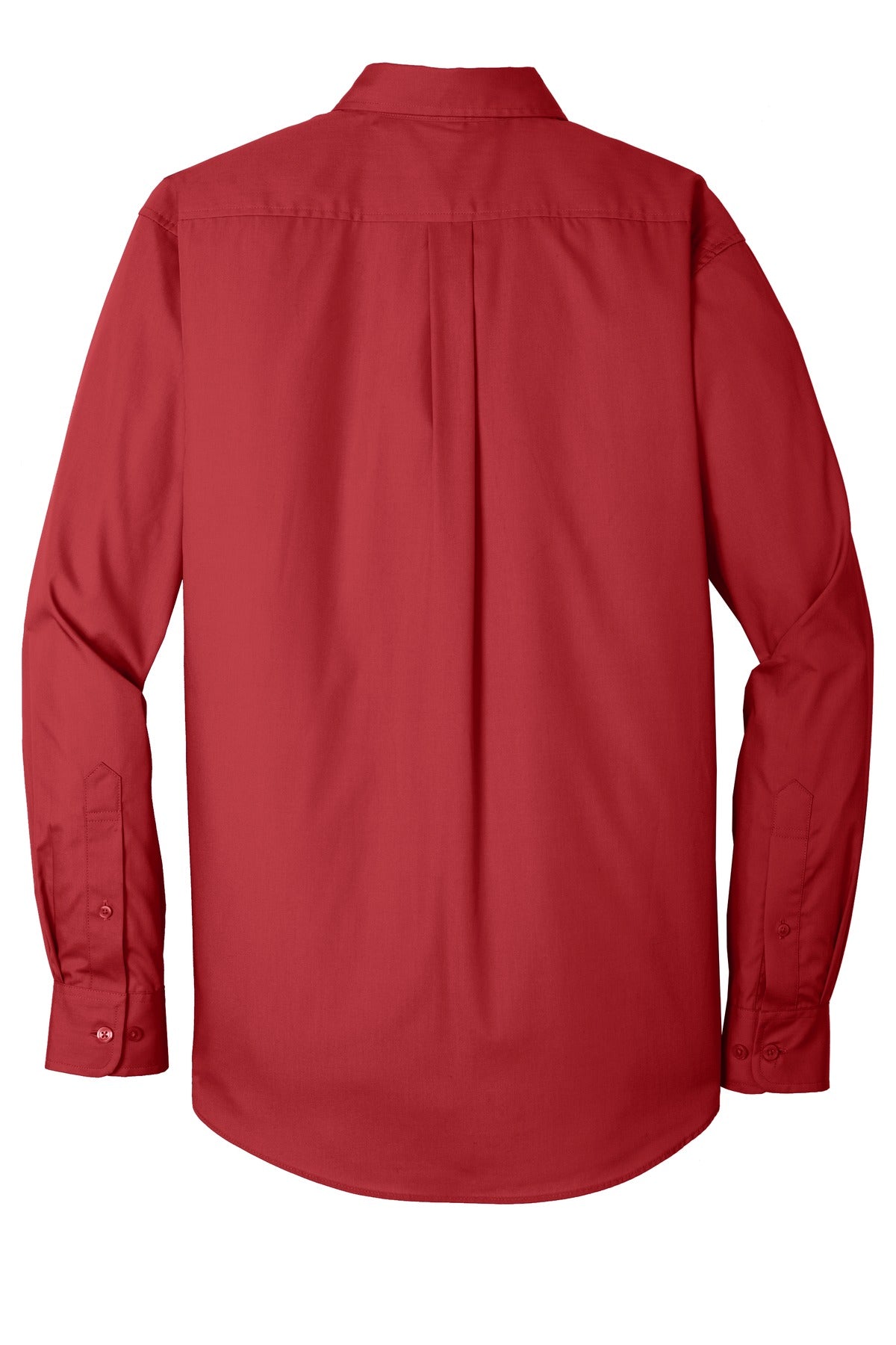 Port Authority Men's Long Sleeve Carefree Poplin Shirt. W100
