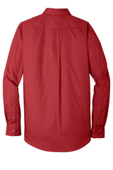 Port Authority Men's Long Sleeve Carefree Poplin Shirt. W100