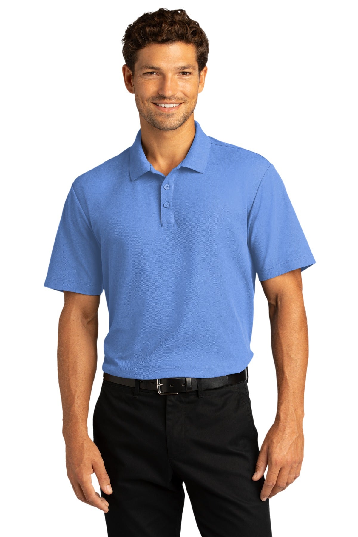 Port Authority Men's SuperPro React  Polo. K810 1 of 2