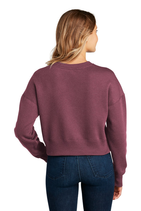 District Women's Perfect Weight Fleece Cropped Crew DT1105 District