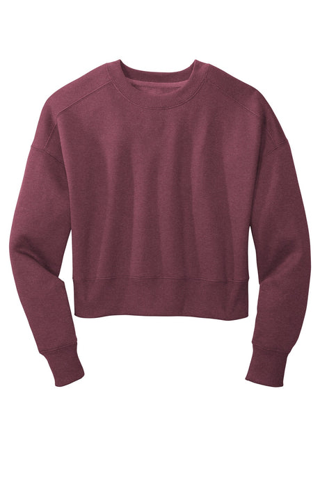 District Women's Perfect Weight Fleece Cropped Crew DT1105 District