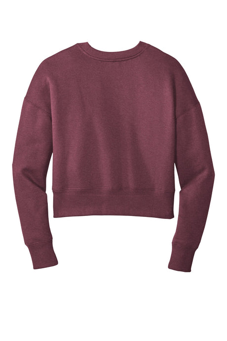District Women's Perfect Weight Fleece Cropped Crew DT1105 District