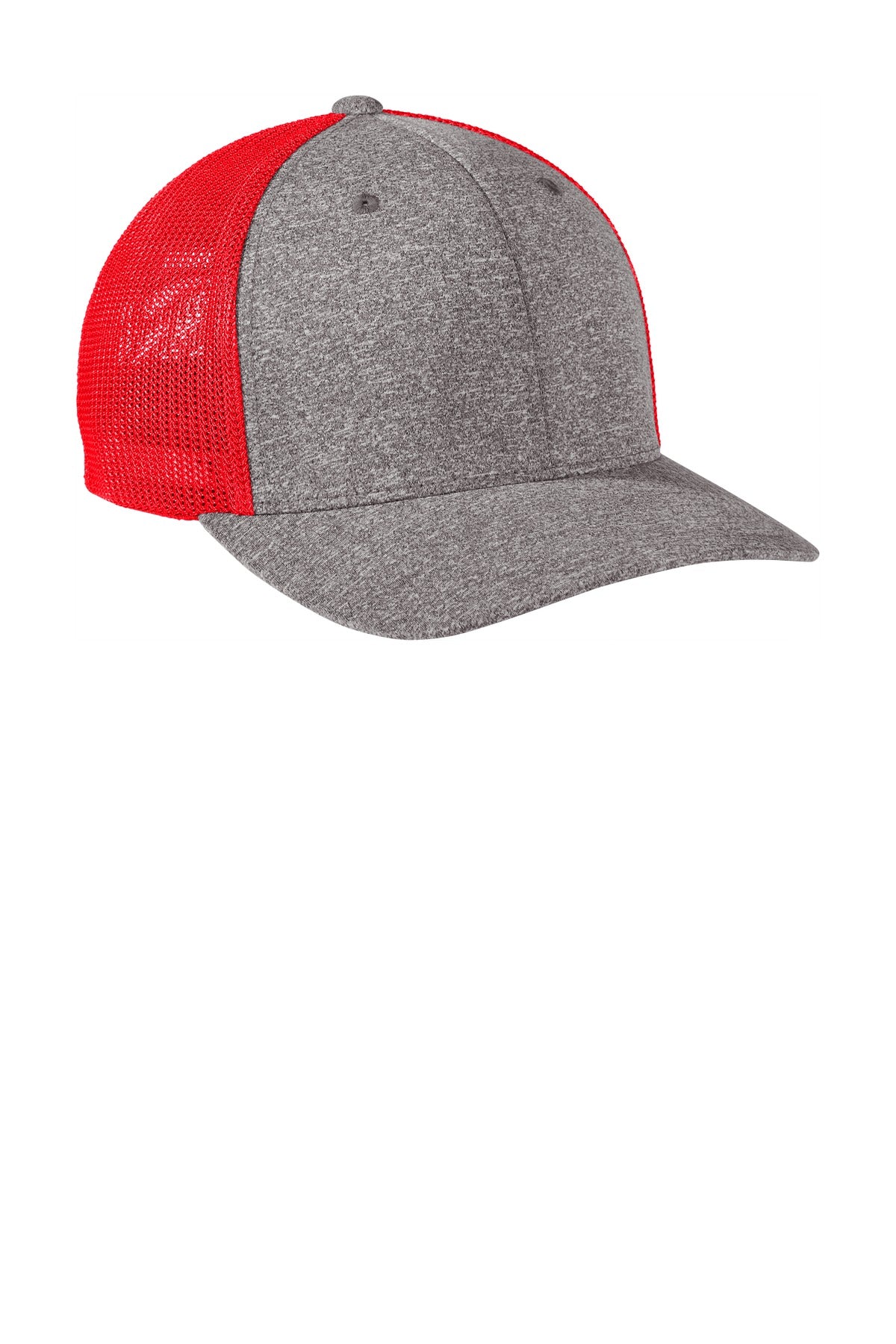 Port Authority Flexfit Melange Mesh Back Trucker Cap