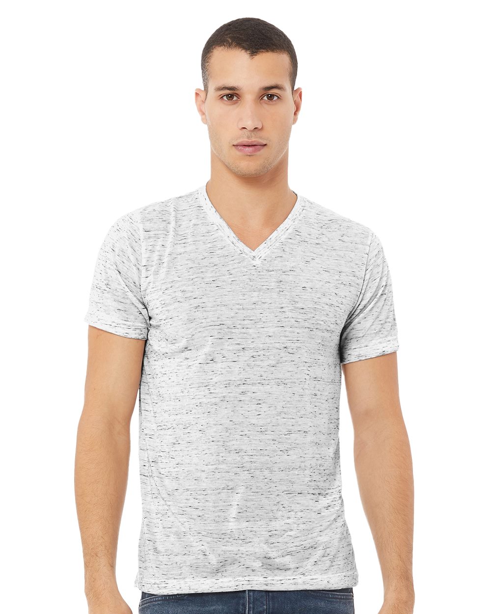 BELLA + CANVAS Unisex Textured Jersey V-Neck Tee BELLA + CANVAS