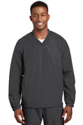 Sport-Tek Men's V-Neck Raglan Wind Shirt