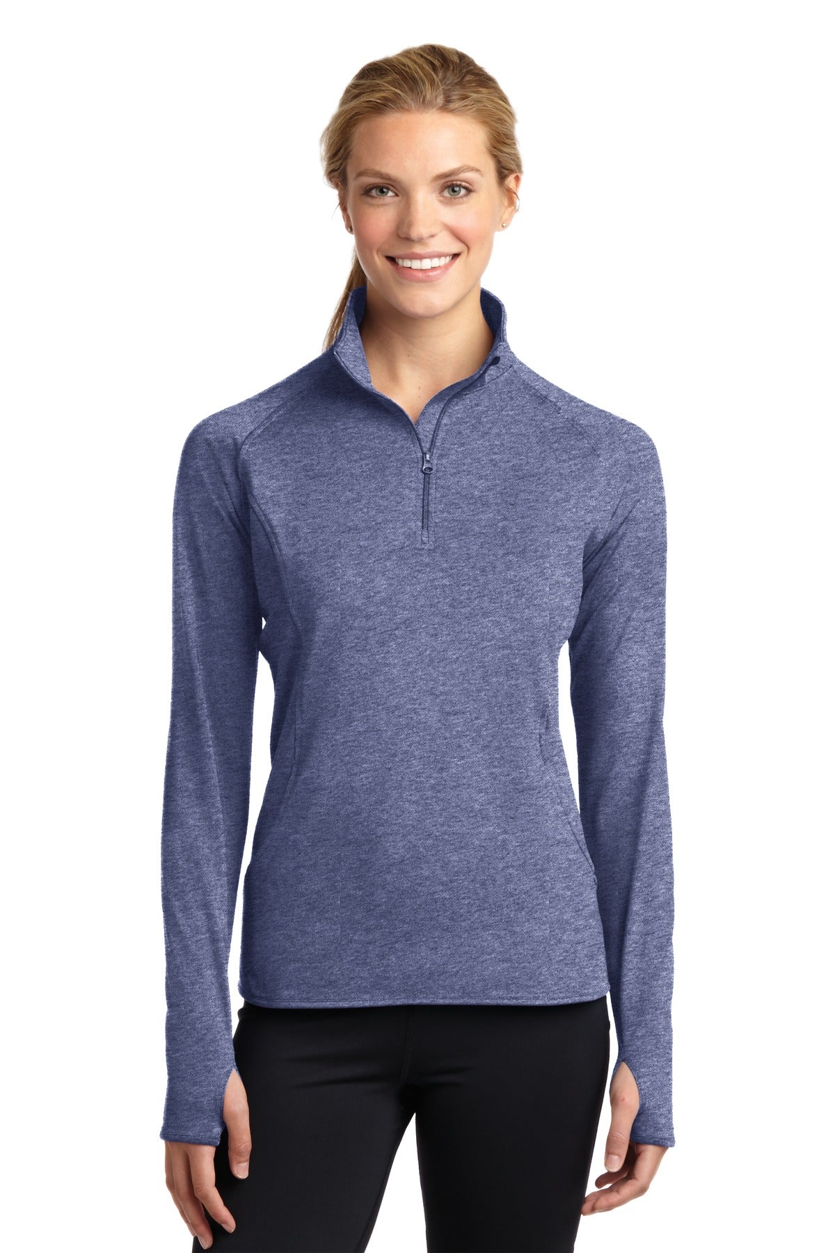 Sport-Tek Women's Sport-Wick Stretch 1/2-Zip Pullover