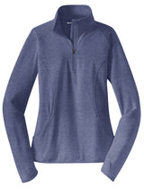 Sport-Tek Women's Sport-Wick Stretch 1/2-Zip Pullover