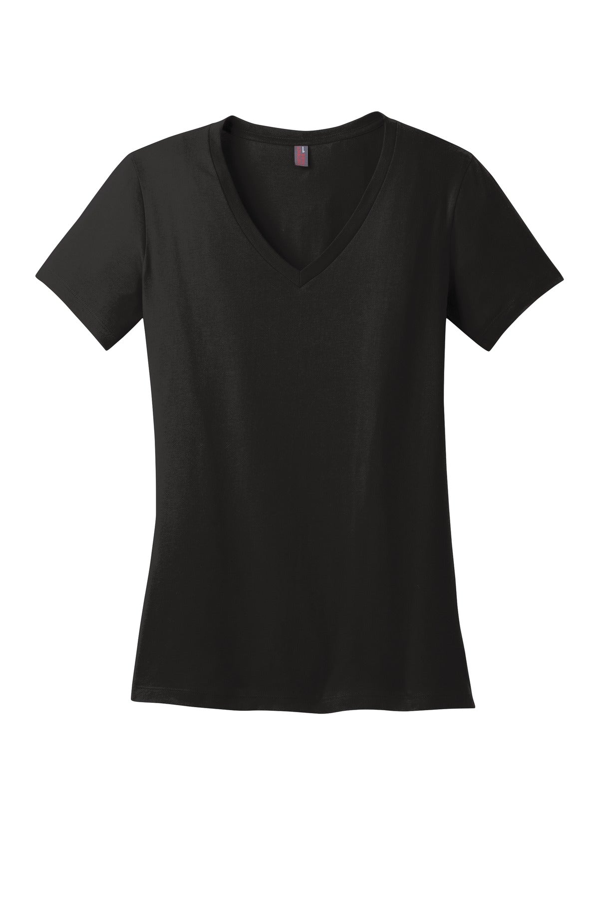 District Women's Perfect Weight V-Neck Tee. DM1170L District