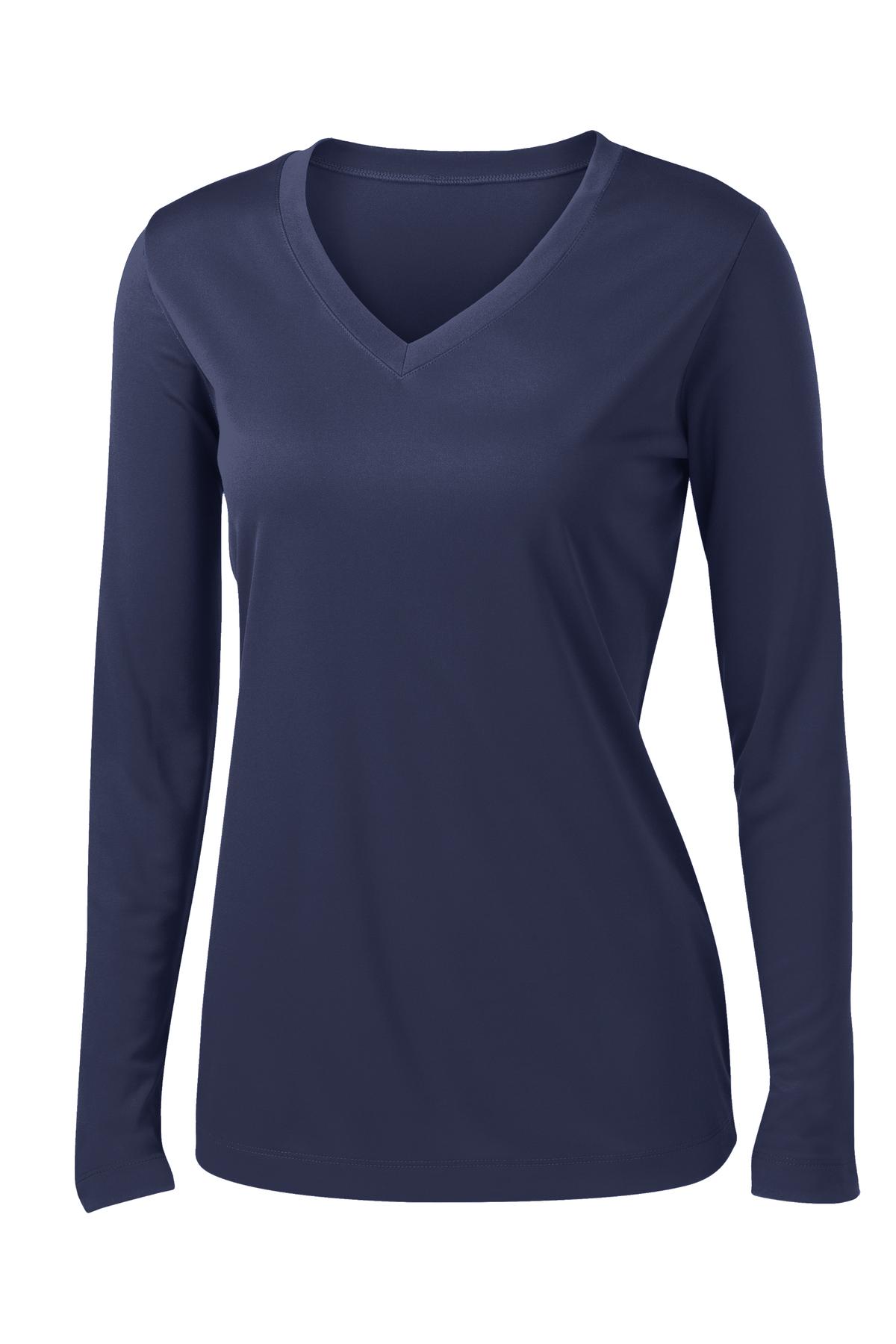 Sport-Tek Women's Long Sleeve PosiCharge Competitor V-Neck Tee LST353LS