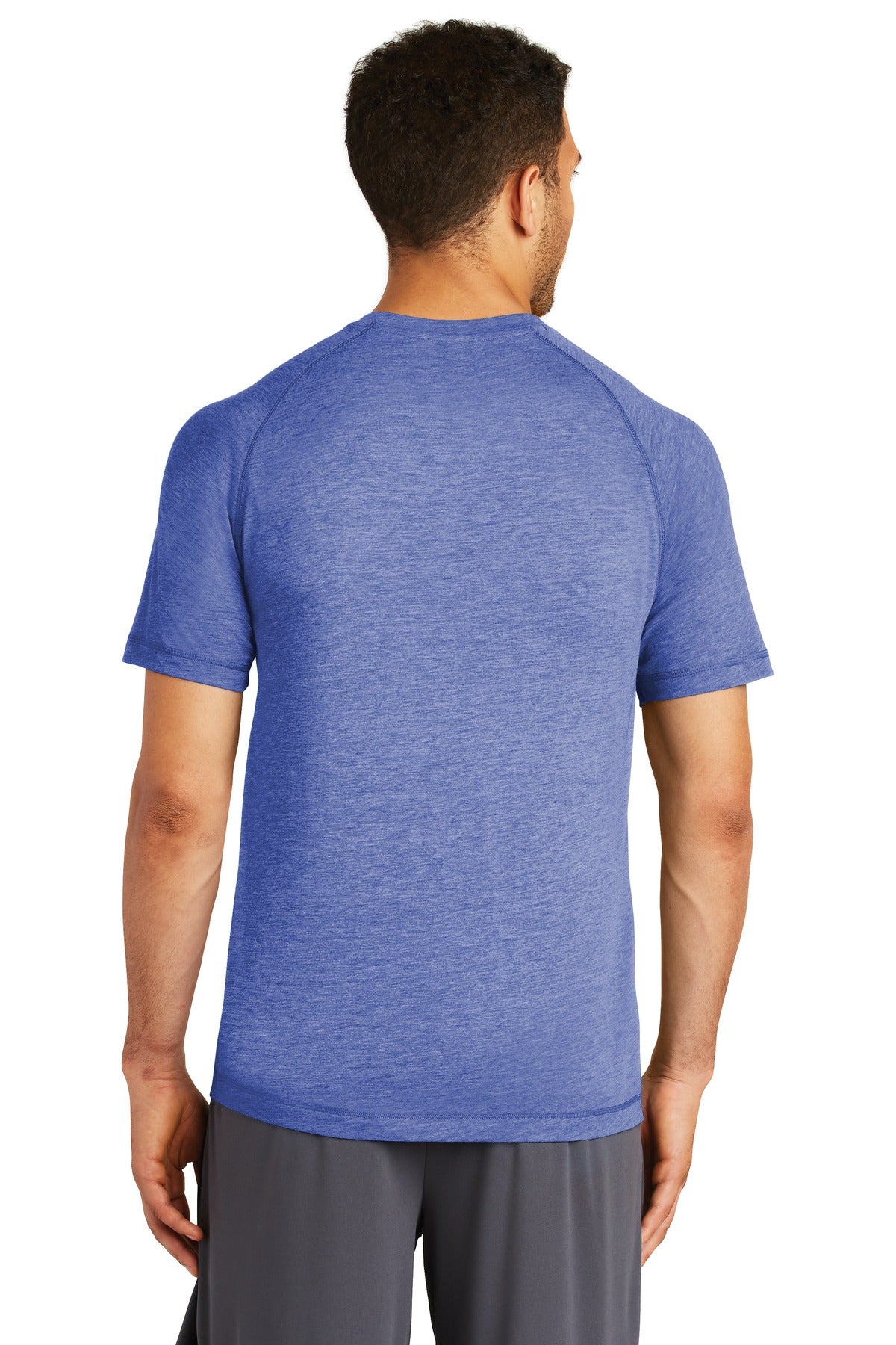 Sport-Tek Men's PosiCharge Tri-Blend Wicking Raglan Tee. ST400