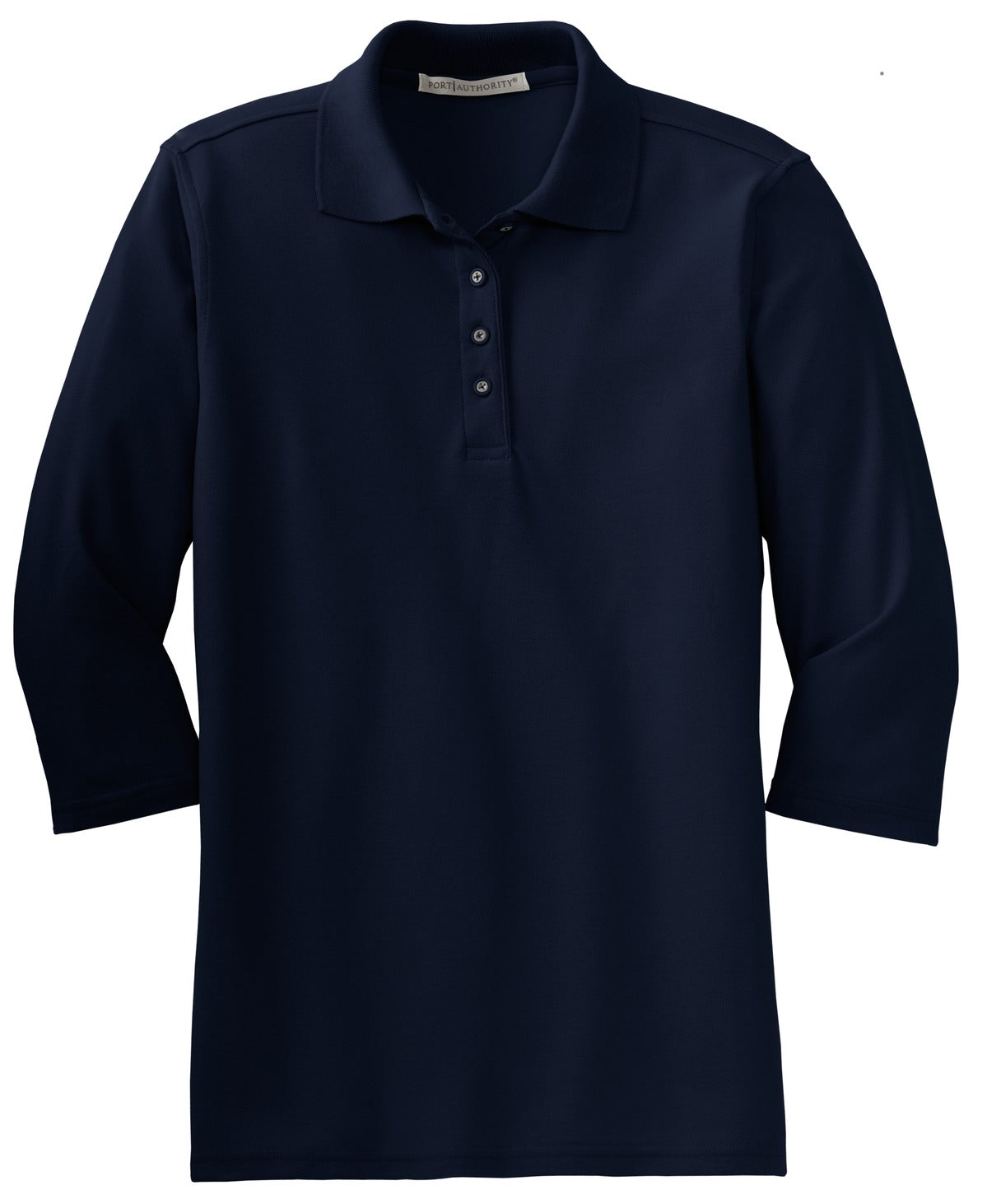 Port Authority Ladies Silk Touch 3/4-Sleeve Polo. L562
