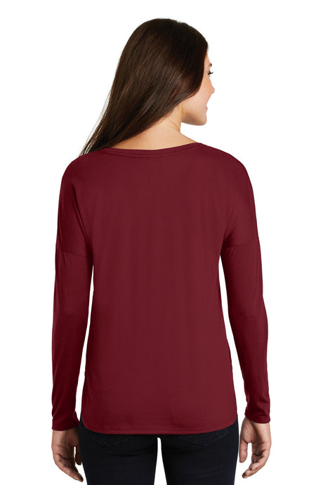 District Women's Drapey Long Sleeve Tee. DM413 District