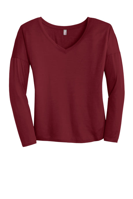 District Women's Drapey Long Sleeve Tee. DM413 District