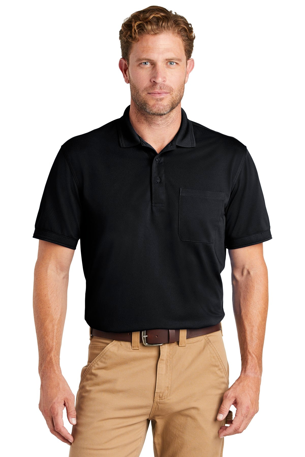 CornerStone Men's Industrial Snag-Proof Pique Pocket Polo. CS4020P CornerStone