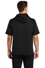 Sport-Tek Men's Sport-Wick Fleece Short Sleeve Hooded Pullover