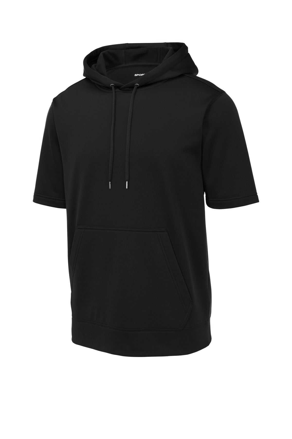 Sport-Tek Men's Sport-Wick Fleece Short Sleeve Hooded Pullover