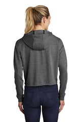 Sport-Tek Women's PosiCharge Tri-Blend Wicking Fleece Crop Hooded Pullover LST298