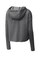 Sport-Tek Women's PosiCharge Tri-Blend Wicking Fleece Crop Hooded Pullover LST298