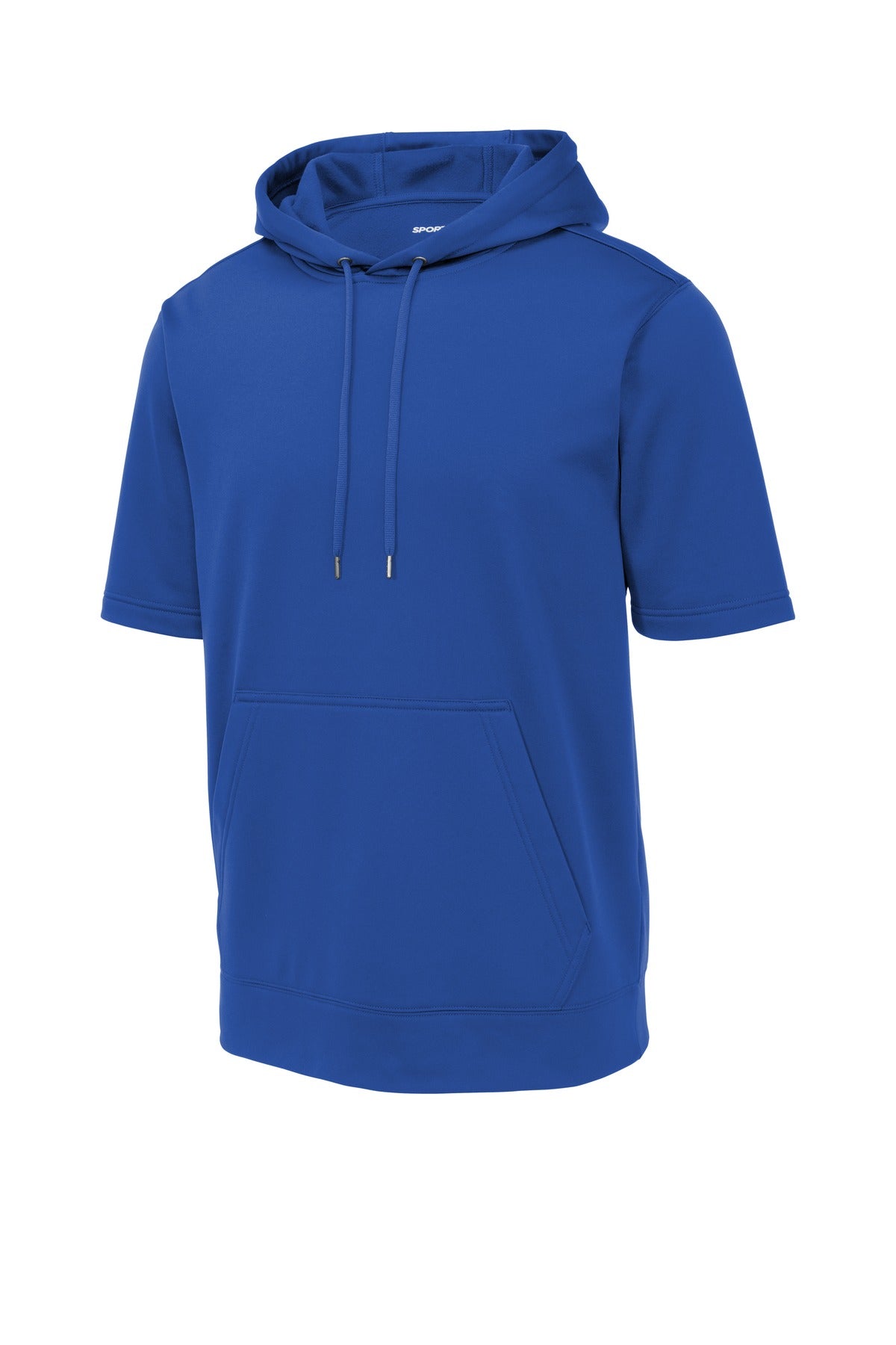 Sport-Tek Men's Sport-Wick Fleece Short Sleeve Hooded Pullover