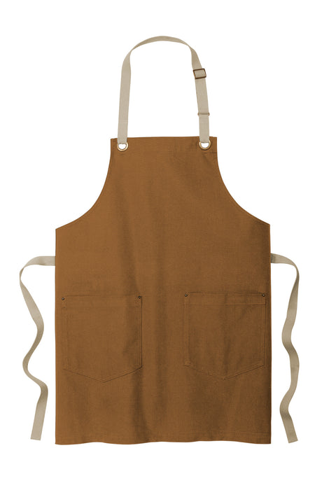 Port Authority Canvas Full-Length Two-Pocket Apron A815 Unisex Accessories Aprons