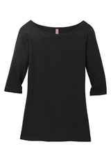 District Women's Perfect Weight 3/4-Sleeve Tee. DM107L District