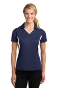 Sport-Tek Women's Side Blocked Micropique Sport-Wick Polo.  LST655