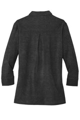 Port Authority Women's 3/4-Sleeve Meridian Cotton Blend Polo. L578