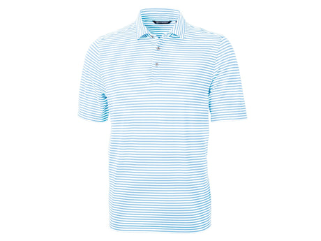 Cutter & Buck Virtue Eco Pique Stripe Recycled Mens Big and Tall Polo Cutter & Buck