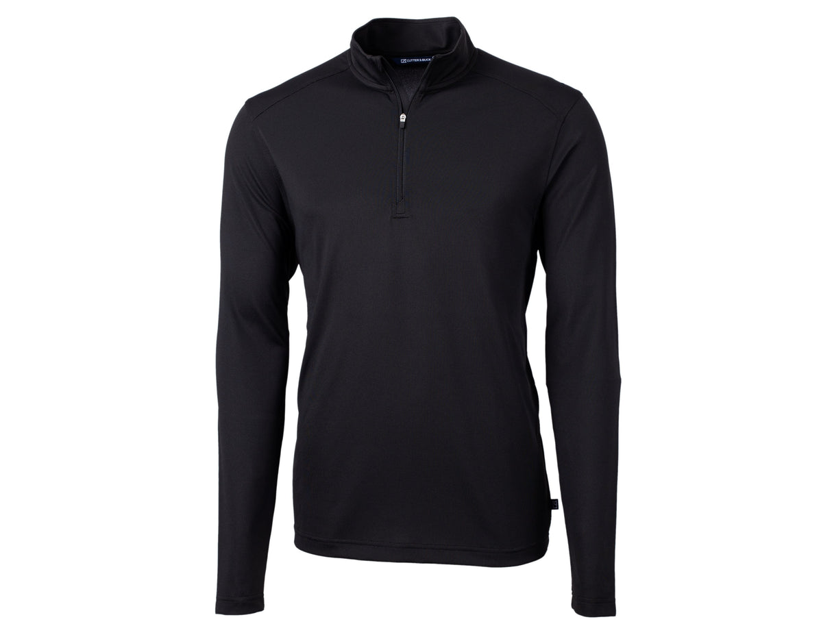 Cutter & Buck Virtue Eco Pique Recycled Quarter Zip Mens Pullover Cutter & Buck