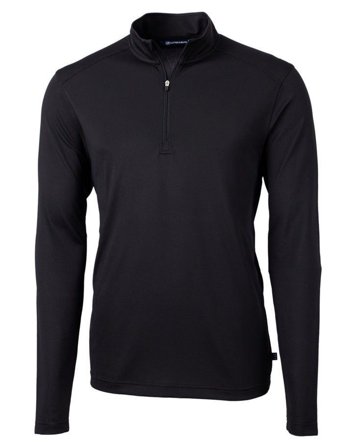 Cutter & Buck Virtue Eco Pique Recycled Quarter Zip Mens Big & Tall Pullover Cutter & Buck