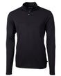 Cutter & Buck Virtue Eco Pique Recycled Quarter Zip Mens Big & Tall Pullover Cutter & Buck