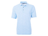 Cutter & Buck Virtue Eco Pique Botanical Print Recycled Mens Polo Cutter & Buck