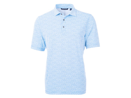 Cutter & Buck Virtue Eco Pique Botanical Print Recycled Mens Polo Cutter & Buck