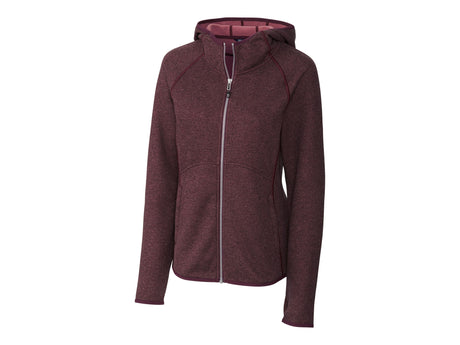 Cutter & Buck Mainsail Sweater-Knit Hoodie Womens Full Zip Jacket Cutter & Buck