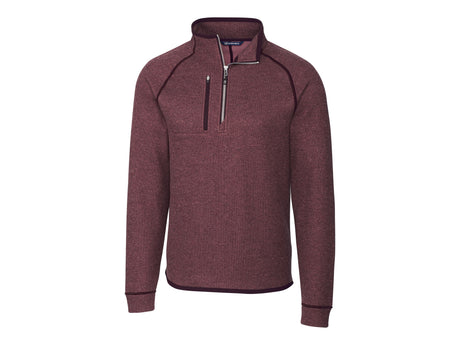 Cutter & Buck Mainsail Sweater-Knit Mens Half Zip Pullover Jacket Cutter & Buck