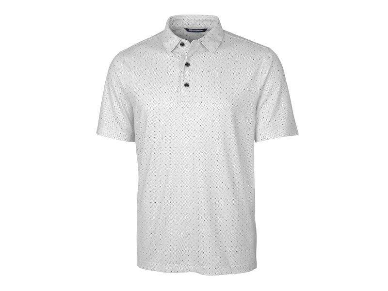 Cutter & Buck Pike Double Dot Print Stretch Mens Polo