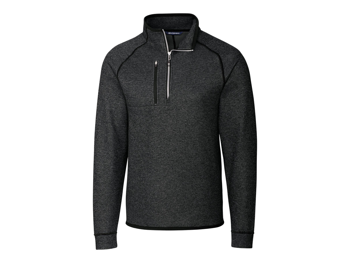 Cutter & Buck Mainsail Sweater-Knit Mens Big and Tall Half Zip Pullover Jacket Cutter & Buck